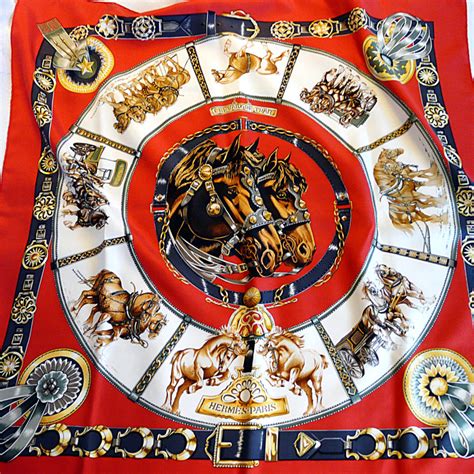 Hermes Silk Scarf Chevaux De Trait NIB 